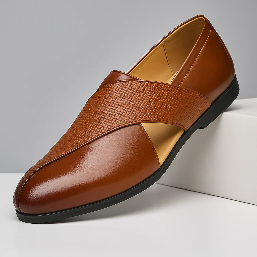 Panache Leather Loafers - side view