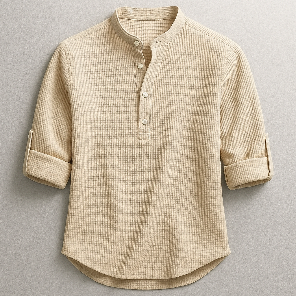 Hudson Henley Shirt - Sand