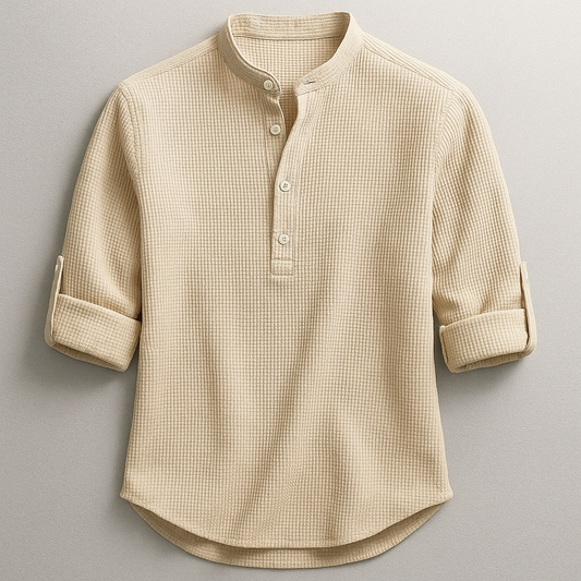 Hudson Henley Shirt - Sand