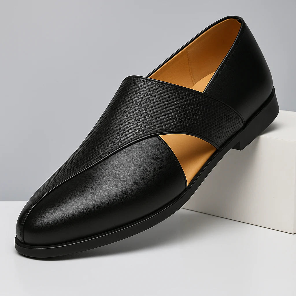 Panache Leather Loafers - front view