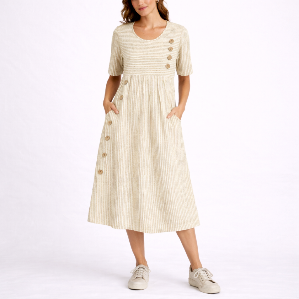 Striped Midi Dress - style 2