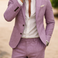 Men's Linen Suit - Lilac