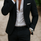 Men's Linen Suit - Black