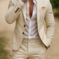 Men's Linen Suit - Beige