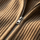 Kaelon Ribbed Zip Cardigan - zipper detail