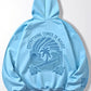 Abigail Embroidered Hoodie - Blue side