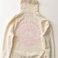Abigail Embroidered Hoodie - Cream detail