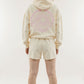 Abigail Embroidered Hoodie - Cream front