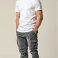 Casper Cargo Jeans - Black detail