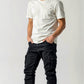 Casper Cargo Jeans - Blue side