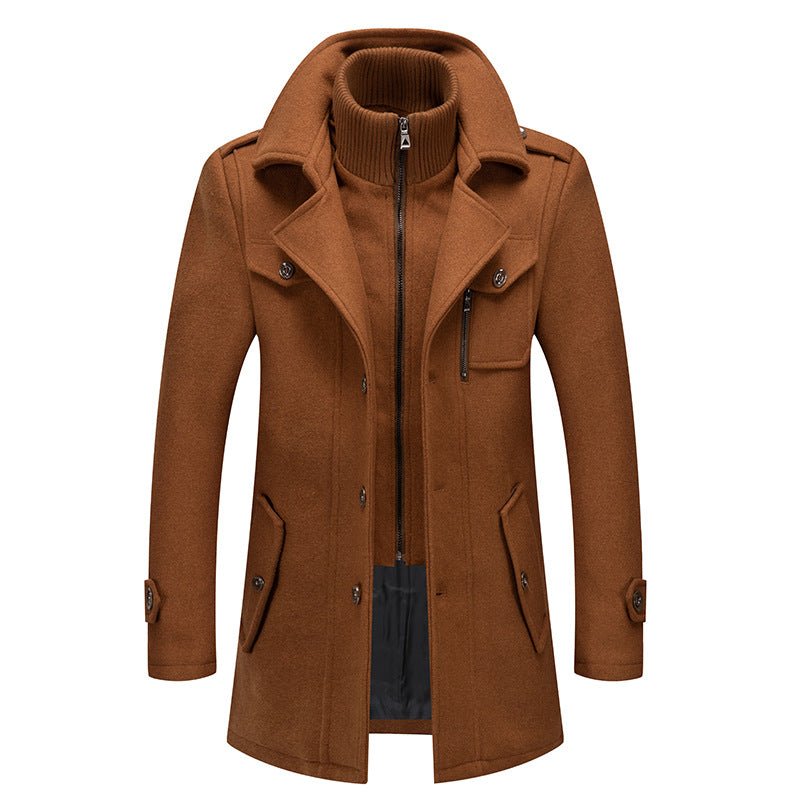 Felix Double-Layer Coat - Brown