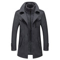 Felix Double-Layer Coat - Grey detail