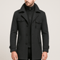 Felix Double-Layer Coat - Black detail
