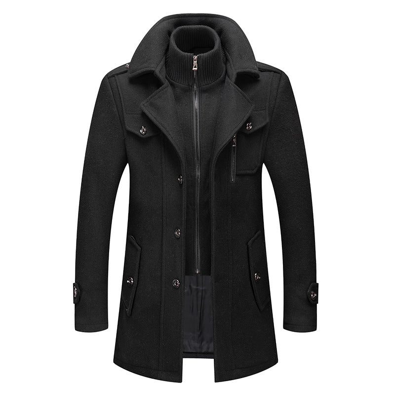 Felix Double-Layer Coat - Black