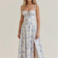 Corset Midi Dress - feminine silhouette