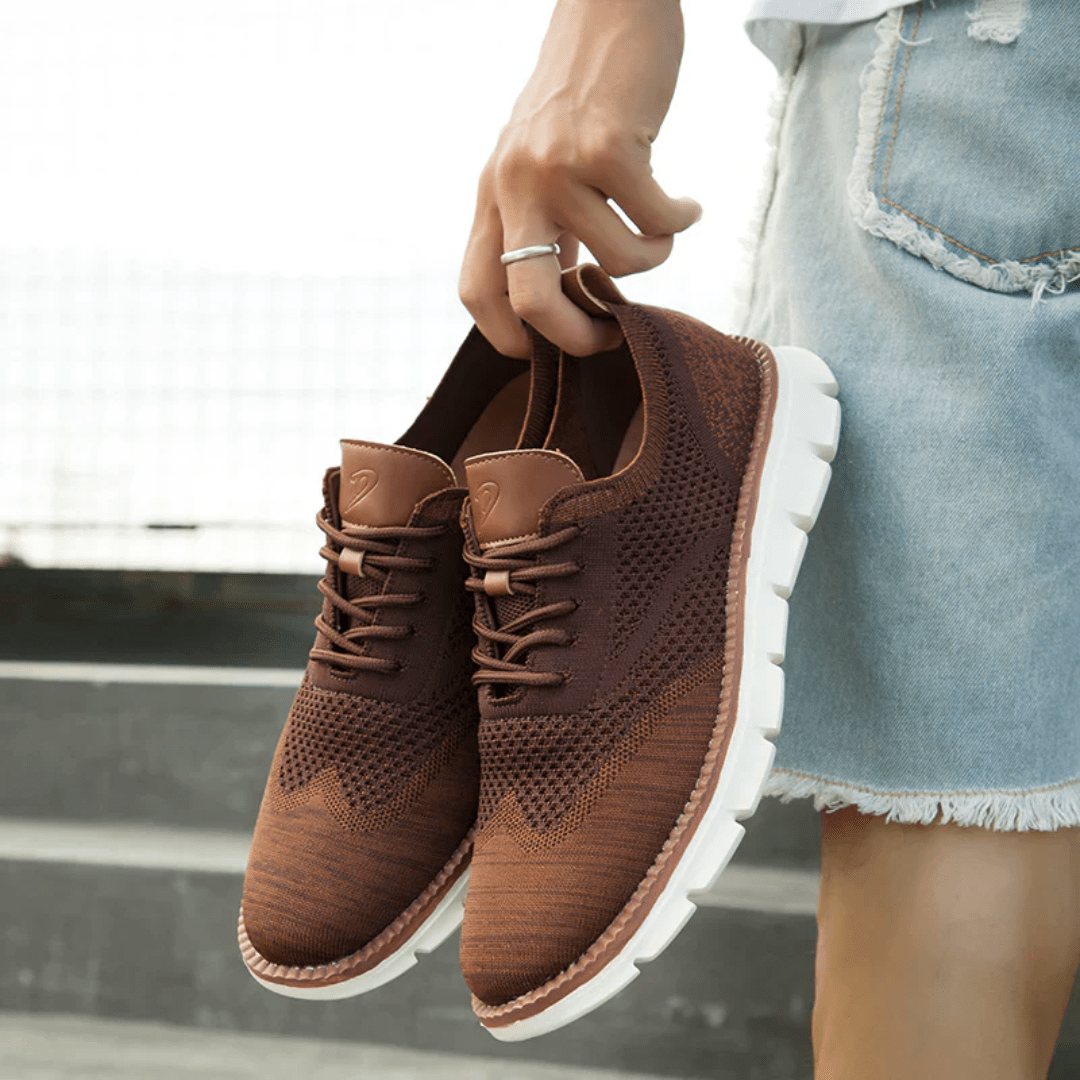Maddox Retro Sneakers - White side