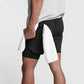 StaminaPro Fitness Shorts - White detail