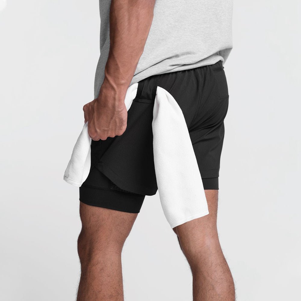StaminaPro Fitness Shorts - White detail