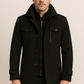 Xander Structured Winter Coat - Black