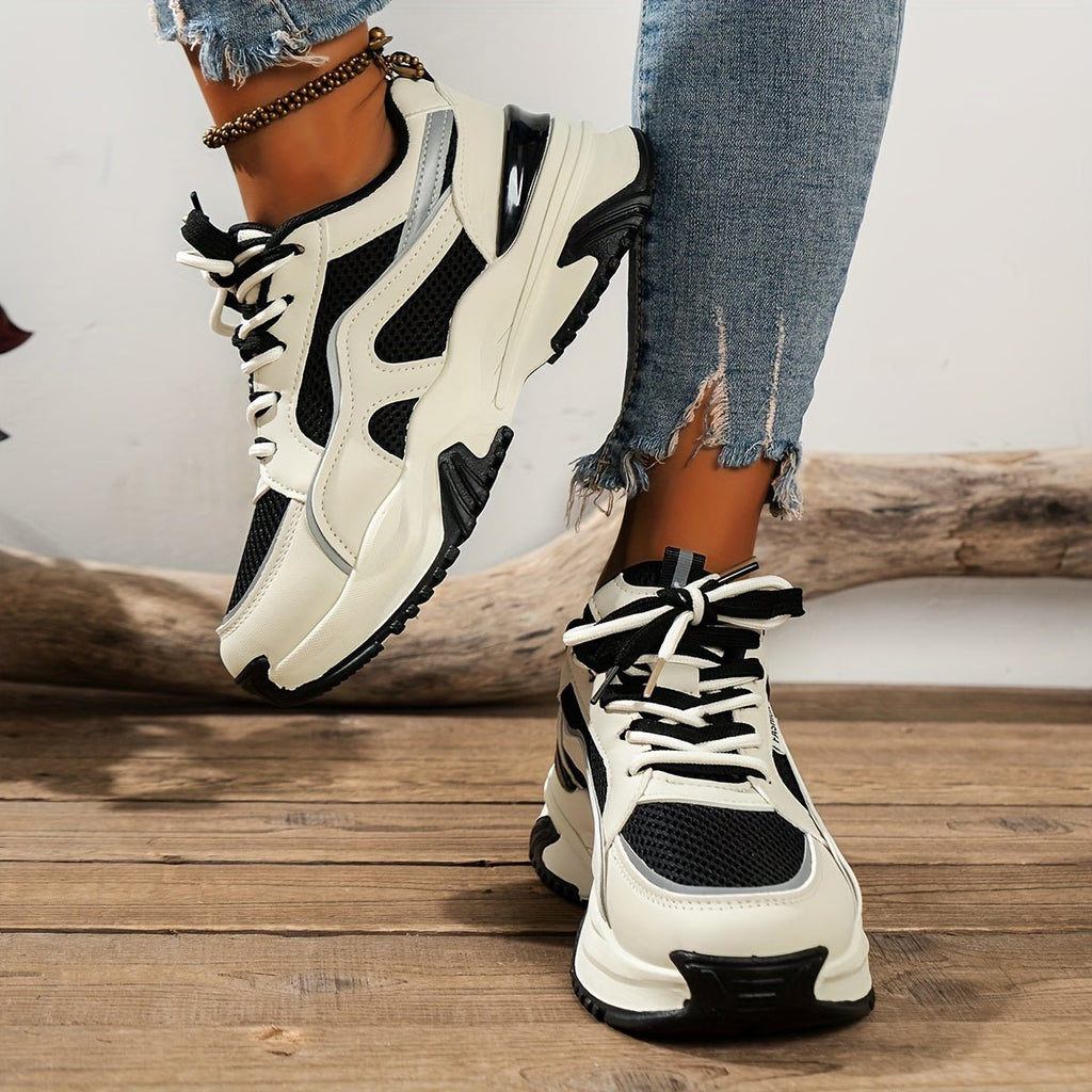 Zara Platform Sneakers - Khaki sole