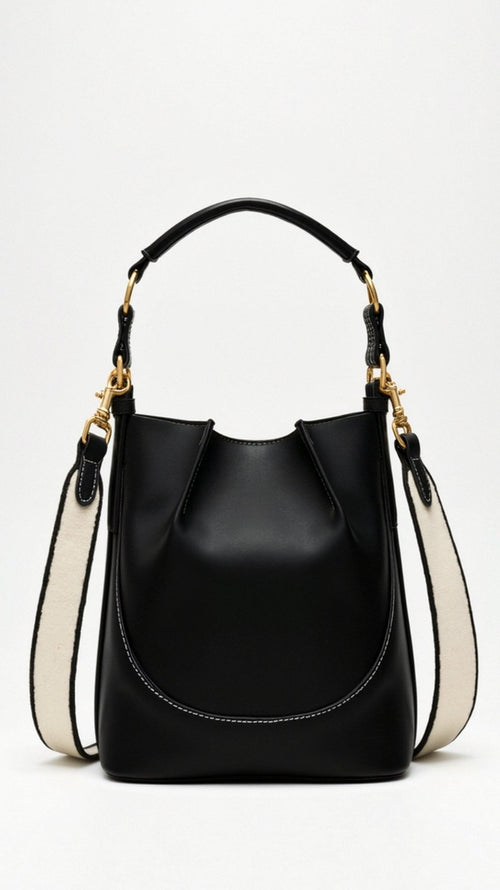 Cassia Bucket Bag - Black