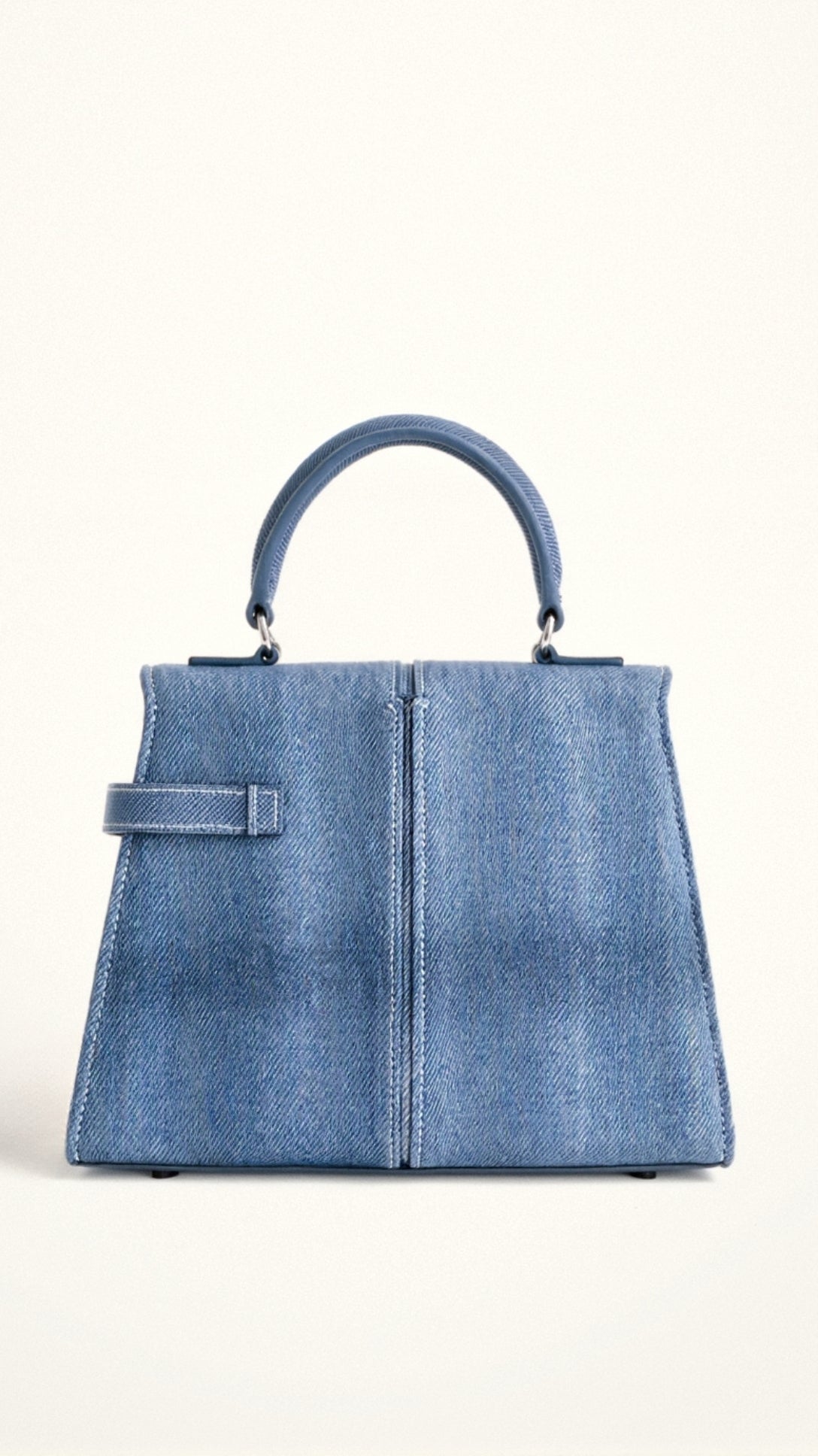 Claudia Top Handle Bag - Baby Blue front