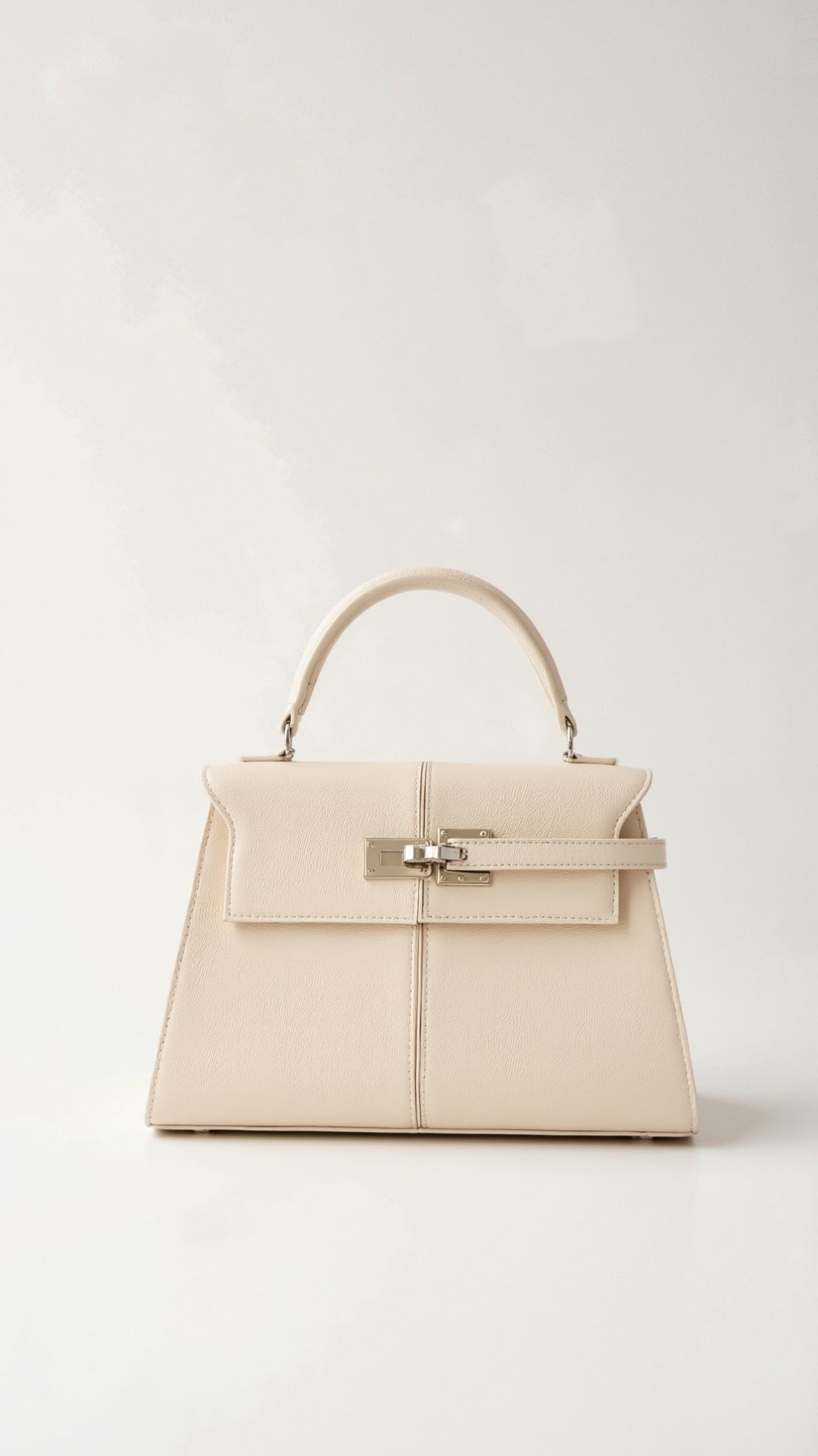 Claudia Top Handle Bag - Beige detail 1
