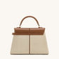Claudia Top Handle Bag - Beige detail 2