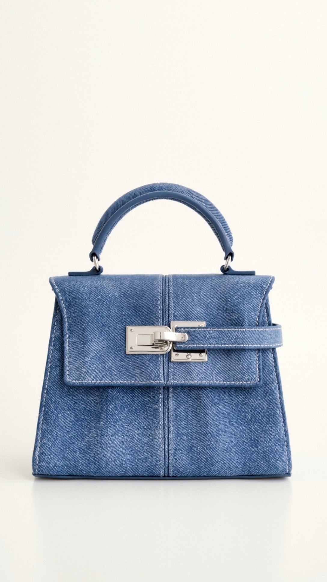 Claudia Top Handle Bag - Beige detail 3