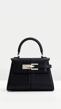 Claudia Top Handle Bag - Black front