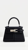 Claudia Top Handle Bag - Black front