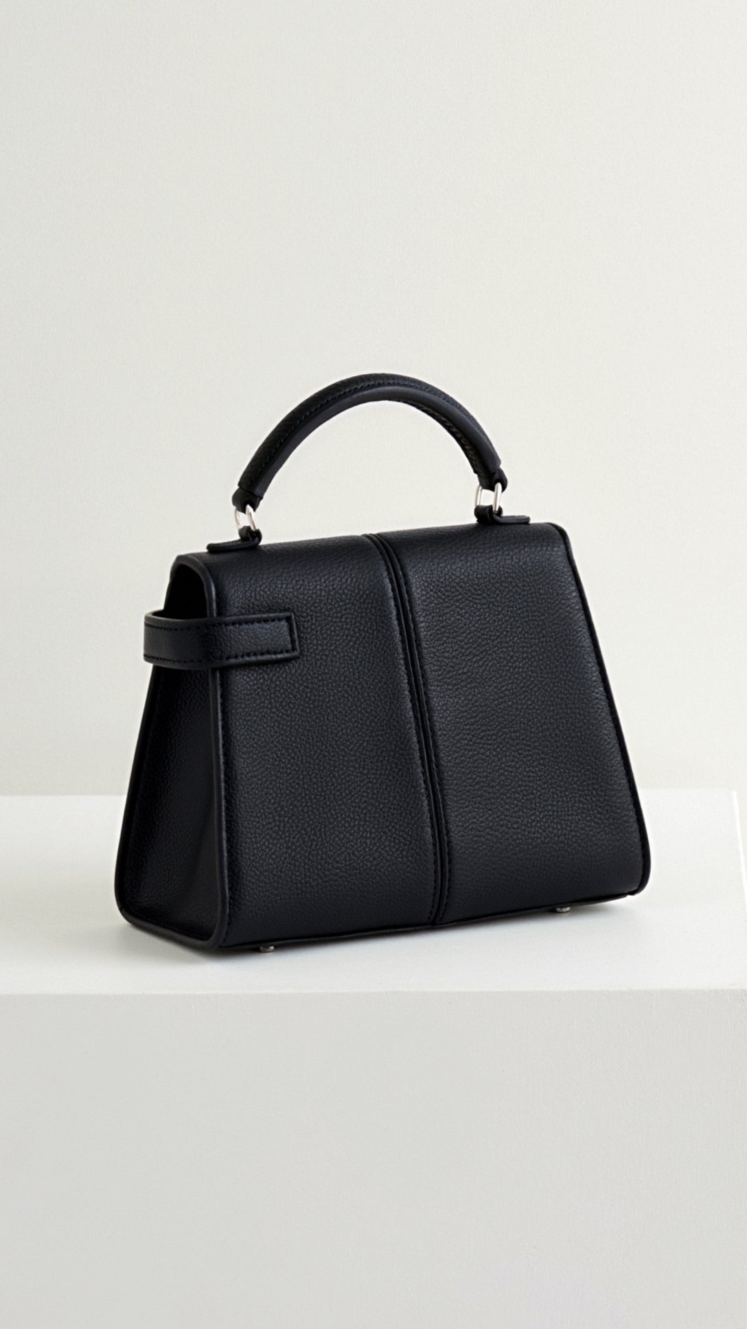 Claudia Top Handle Bag - Black detail