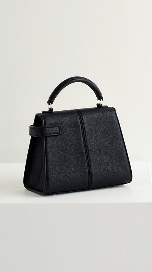 Claudia Top Handle Bag - Black detail
