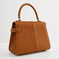 Claudia Top Handle Bag - Bronze detail