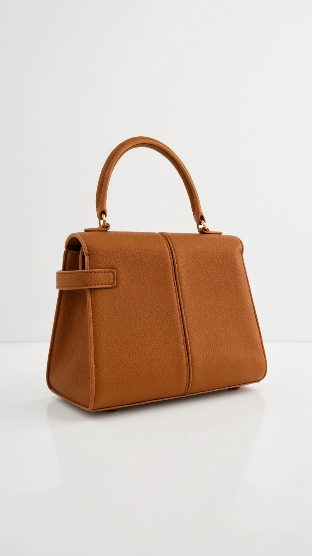 Claudia Top Handle Bag - Bronze detail