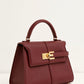Claudia Top Handle Bag - Burgundy front