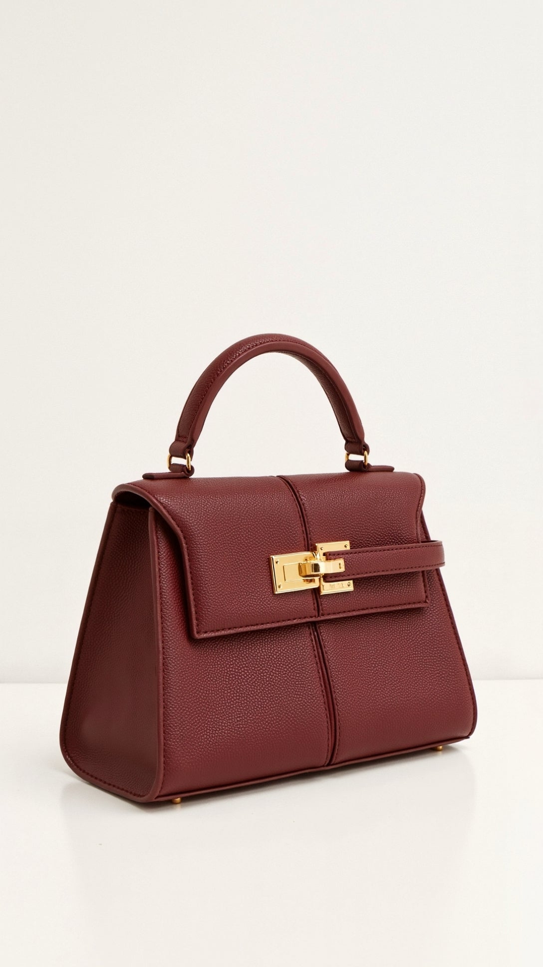Claudia Top Handle Bag - Burgundy front
