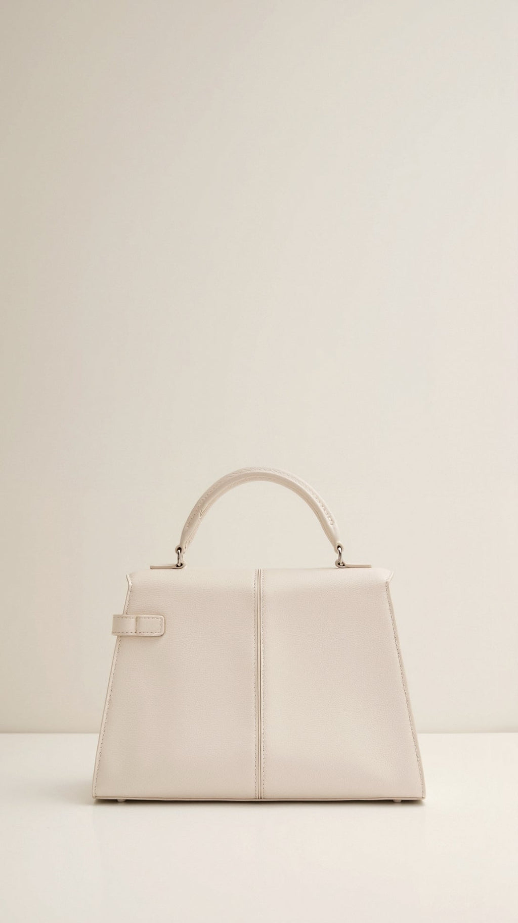 Claudia Top Handle Bag - Cream front