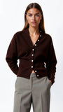 Willow Knitted V-Neck Cardigan - front