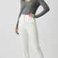 Aurora Ribbed V-Neck Sweater - Gray