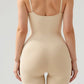 Mid Thigh Bodysuit - Beige detail