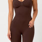 Mid Thigh Bodysuit - Brown
