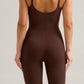 Mid Thigh Bodysuit - Brown detail