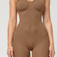 Mid Thigh Bodysuit - Khaki