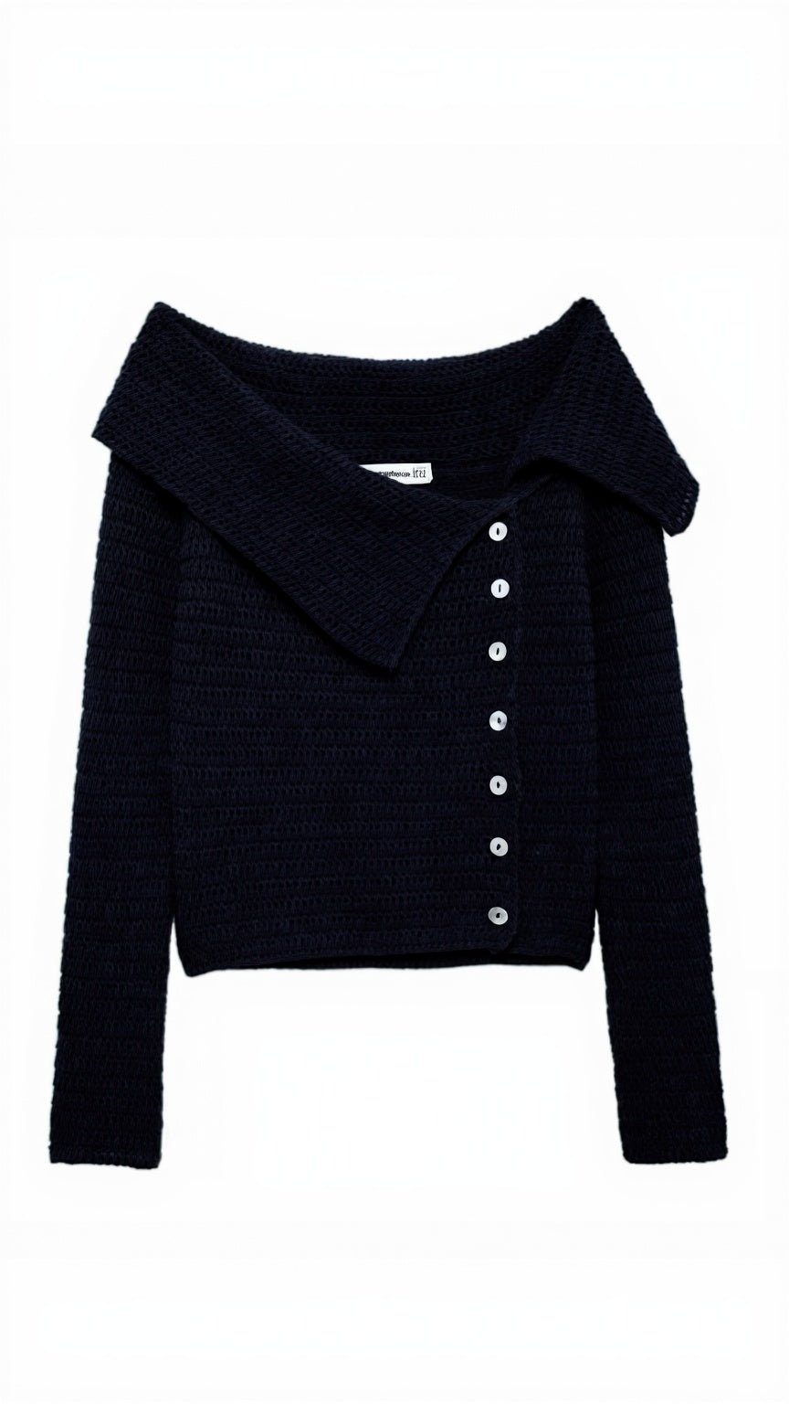 Juniper Fold-Over Knit Top - side