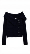 Juniper Fold-Over Knit Top - side