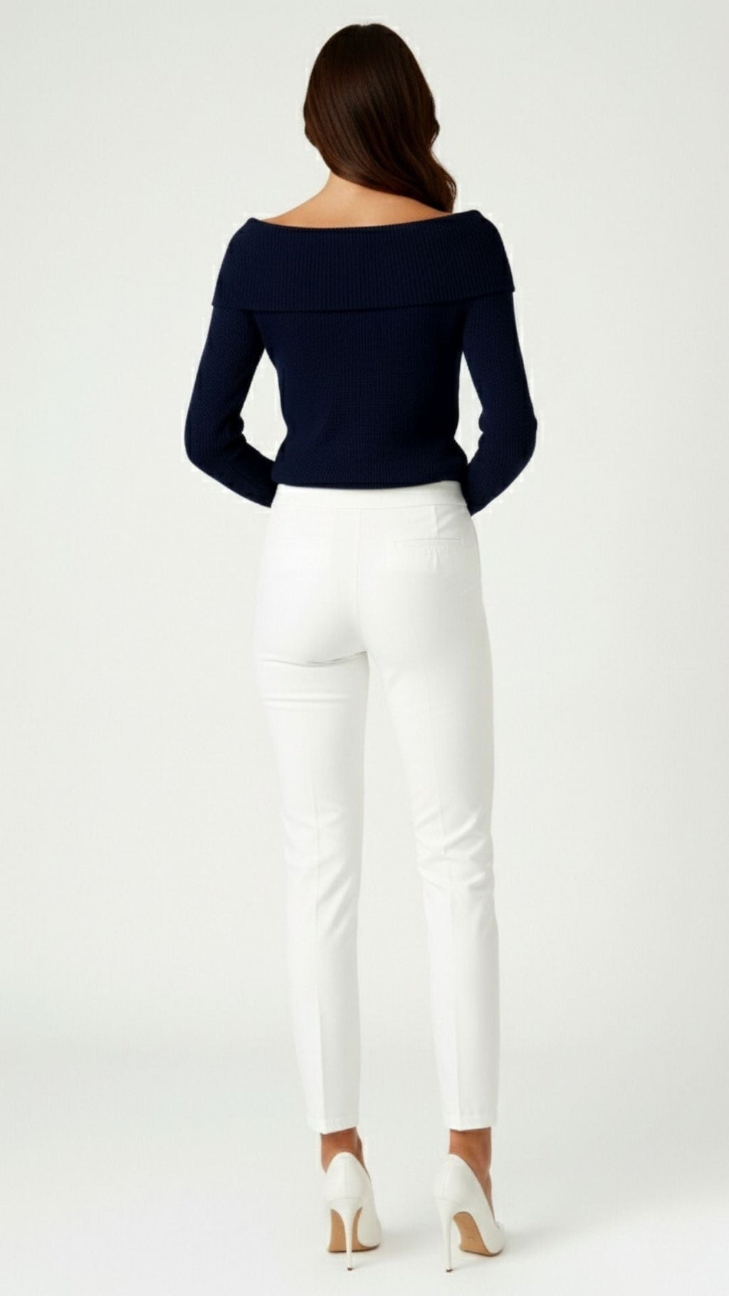 Juniper Fold-Over Knit Top - detail