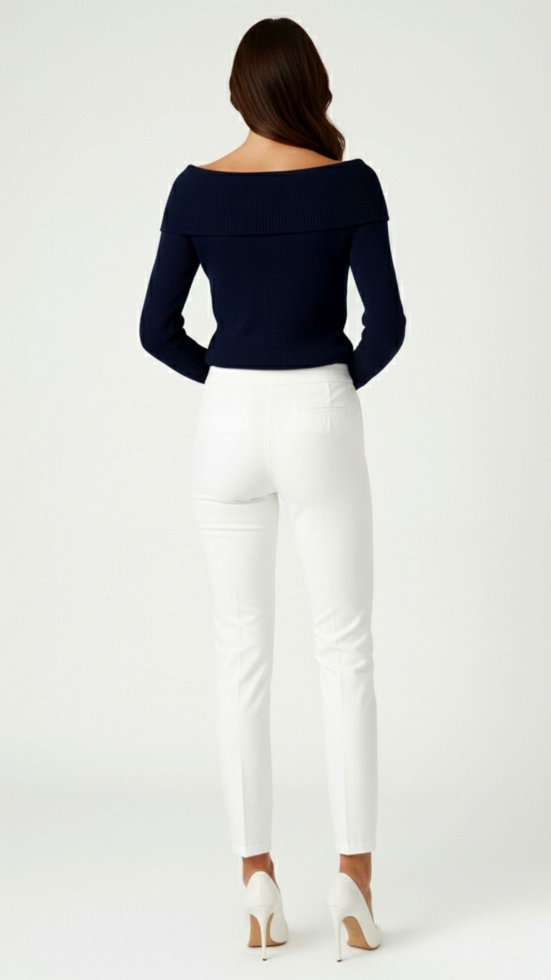 Juniper Fold-Over Knit Top - detail