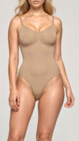 Seamless Brief Bodysuit - Camel