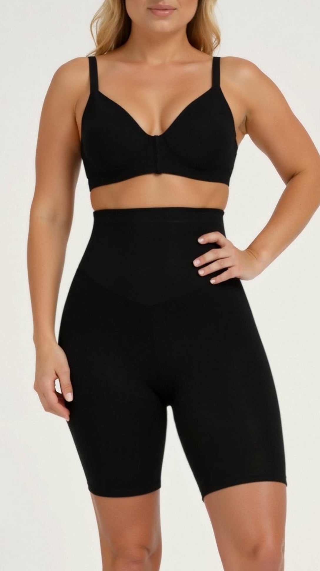 Seamless Butt Lifting Shorts - Black